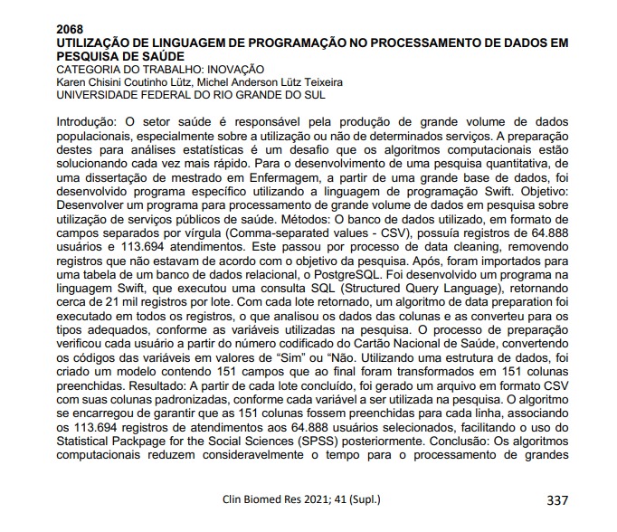 Anais da 41ª Semana Científica do HCPA